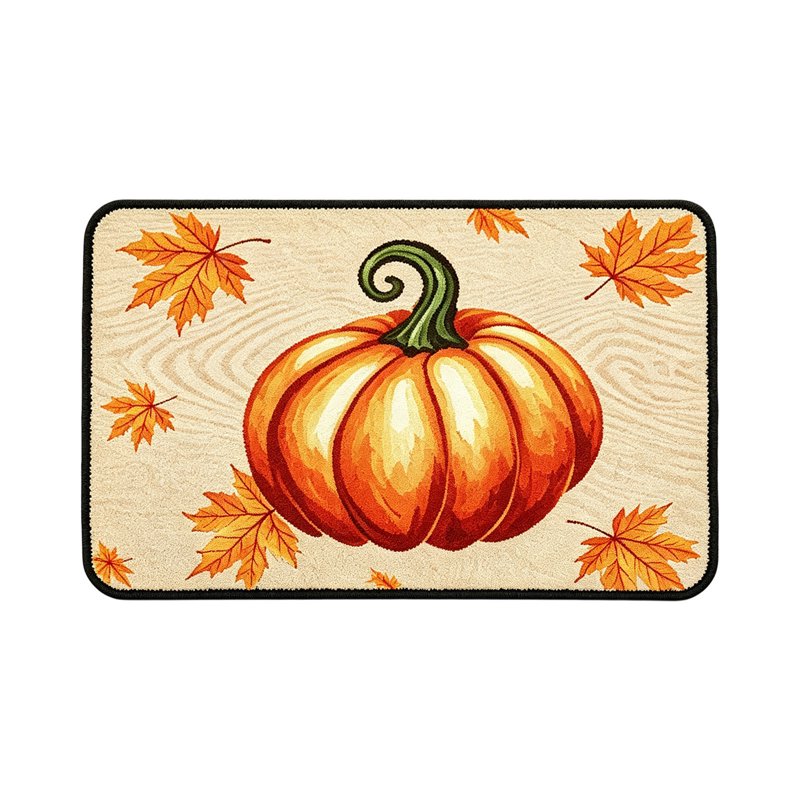 Thanksgiving Pumpkin Fall Doormat - Non-Slip Autumn Front Door Mat R