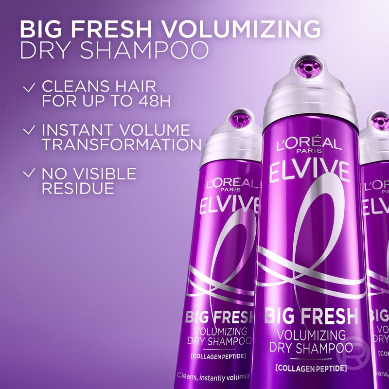 Collagen Peptide Volumizing Dry Shampoo for Instant Hair Lift & Freshness