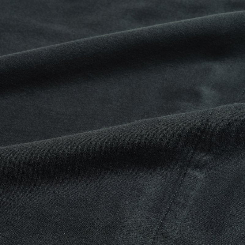 Cotton Pillowcases 2-Pack - 220 Thread Count Brushed Sateen, Standard, Rich Black