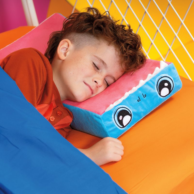 Kid Cubes Shark Toddler Pillow - 2-in-1 Plush Toy & Sleep Pillow, Blue