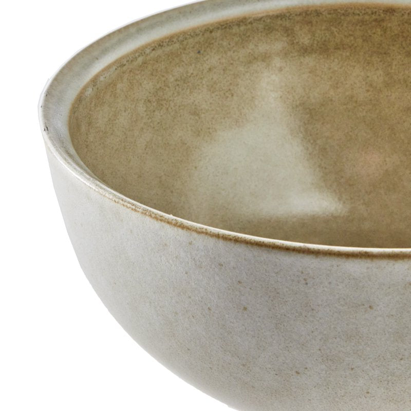 6-Inch Stoneware Cereal Bowl - Cream, 2 Pack
