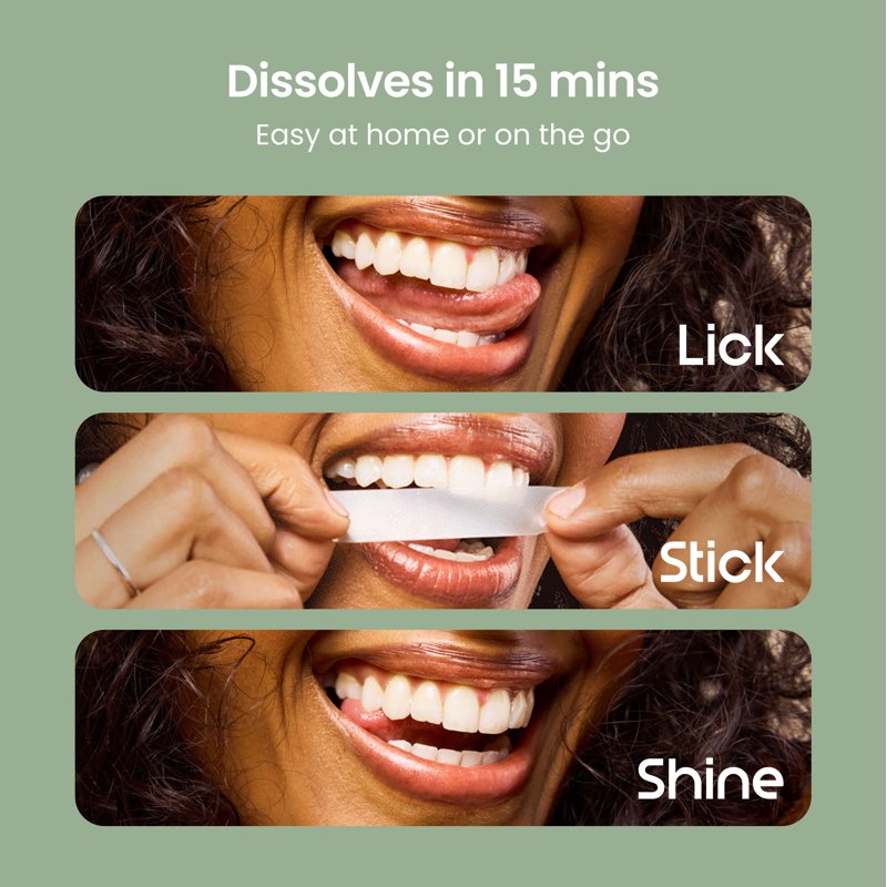 Dissolvable Strips, Peroxide-Free PAP for Sensitive Teeth, 20 Ct