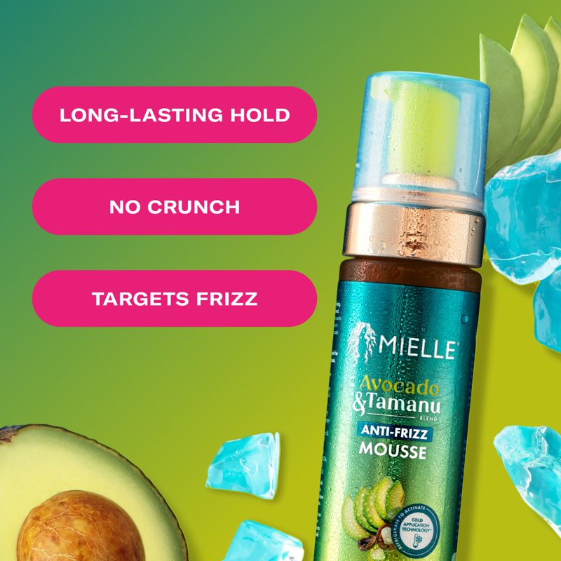Anti-Frizz Mousse with Avocado & Tamanu Oil - 7.5 fl. oz.