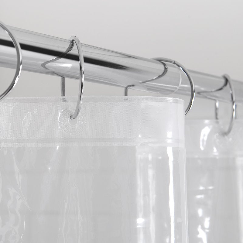 (2 Pack) Mainstays Lightweight PEVA Shower Liner 70x71 Inches, Clear - Water-Repellent Bathroom Curtain