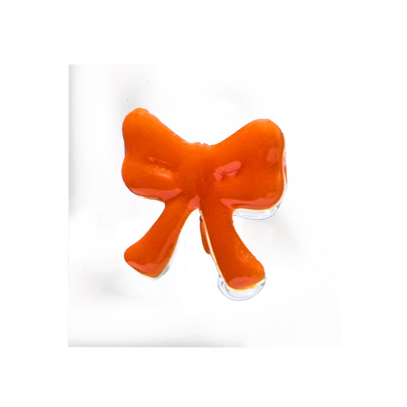 Halloween Drinking Glasses Set - 12 oz Orange & Black Bow, 2 Pack
