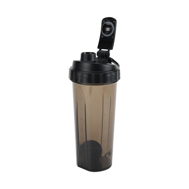 24oz Black Shaker Bottle - Tritan BPA-Free, Leak-Proof