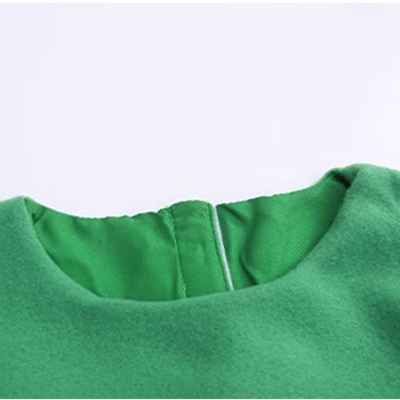 Toddler Girls Christmas Party Outfit with Green Top Hat - Sizes 4-5 Years