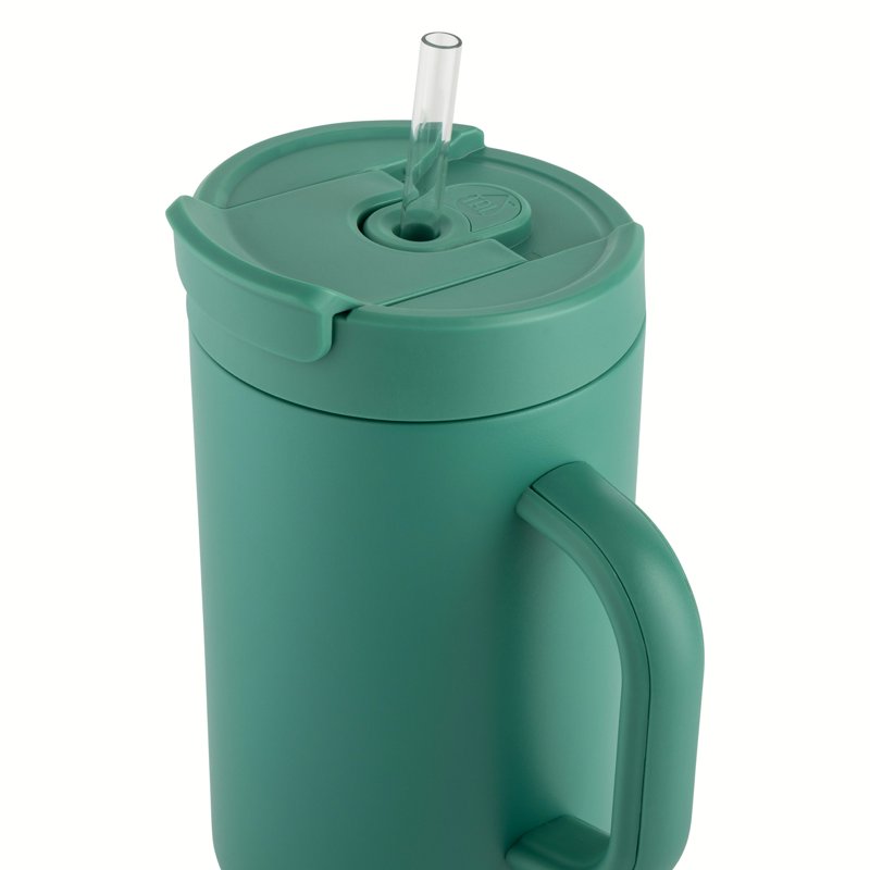 Stainless Steel Hudson Tumbler with Straw 40 fl oz - Spring Green