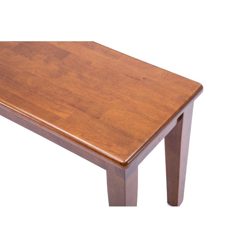 Shaker Backless Dining Bench - Walnut Finish, 44" Wide