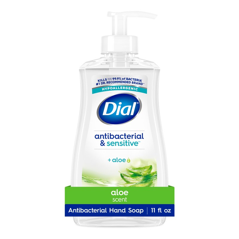 Antibacterial Liquid Hand Soap - Hypoallergenic Aloe Scent - 11 fl oz