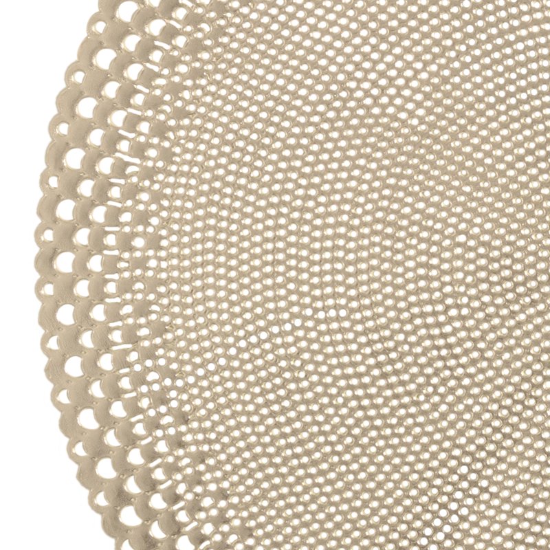 Round Saturn Laser Cut Placemat Set - 4 Piece Gold