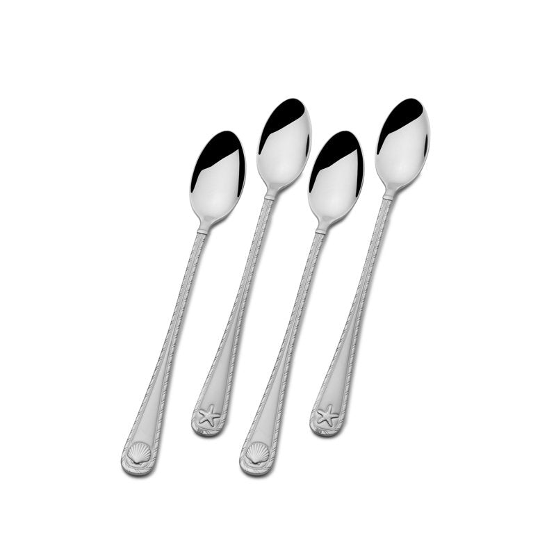 Antigua Frost Set of 4 Ice Tea Spoons - Towle Everyday