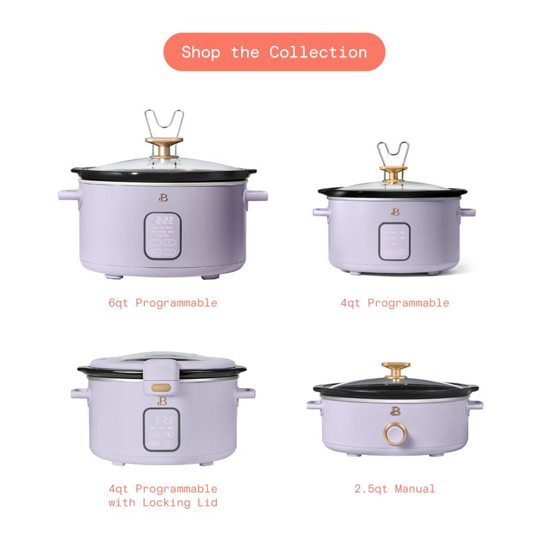 6 Qt Programmable Slow Cooker - Lavender