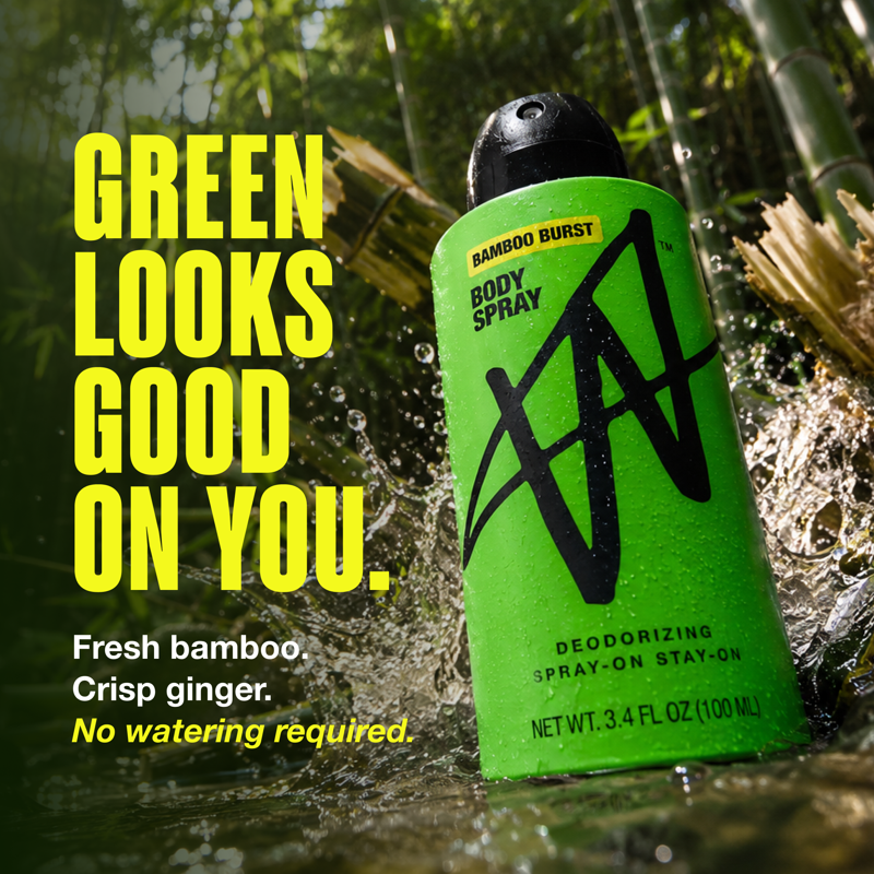 Bamboo Burst Body Spray - Long-Lasting Odor Blocking Fragrance, 3.4 fl oz