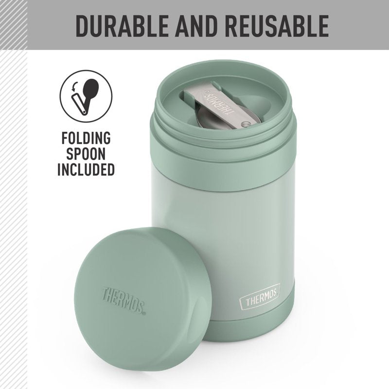 16oz Vacuum Insulated Stainless Steel Food Jar - Sage Green