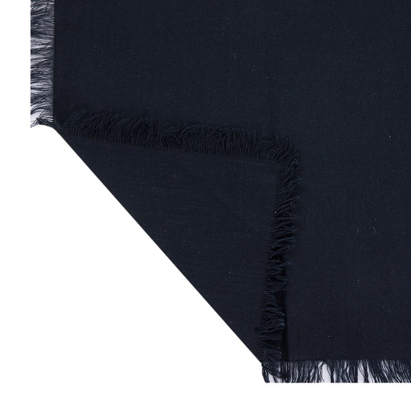 Solid Black Cotton Napkin Set - 18" x 18" - 2 Pack