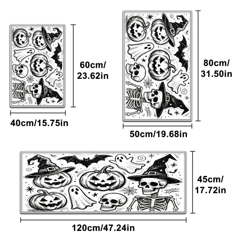 Halloween Pumpkin Lanterns 8 - 15.7''x23.6'' Decorative Outdoor Lantern