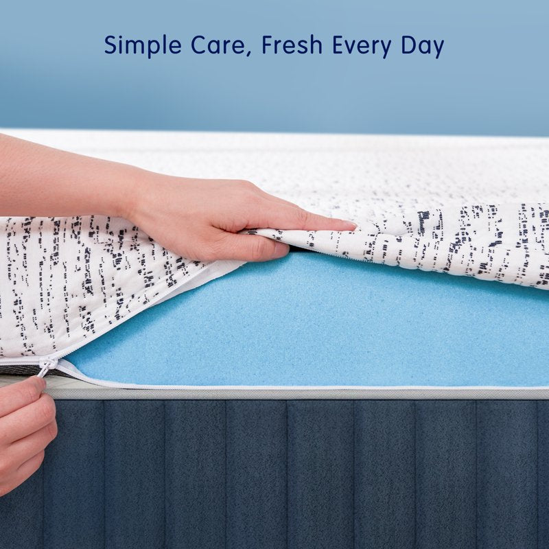 Twin XL Gel Memory Foam Mattress Topper - Plush, Cooling, 4 Inch, Non-Slip & Washable Cover