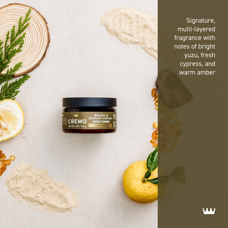 Beard & Scruff Cream - Fresh Timber Scent, 4 oz