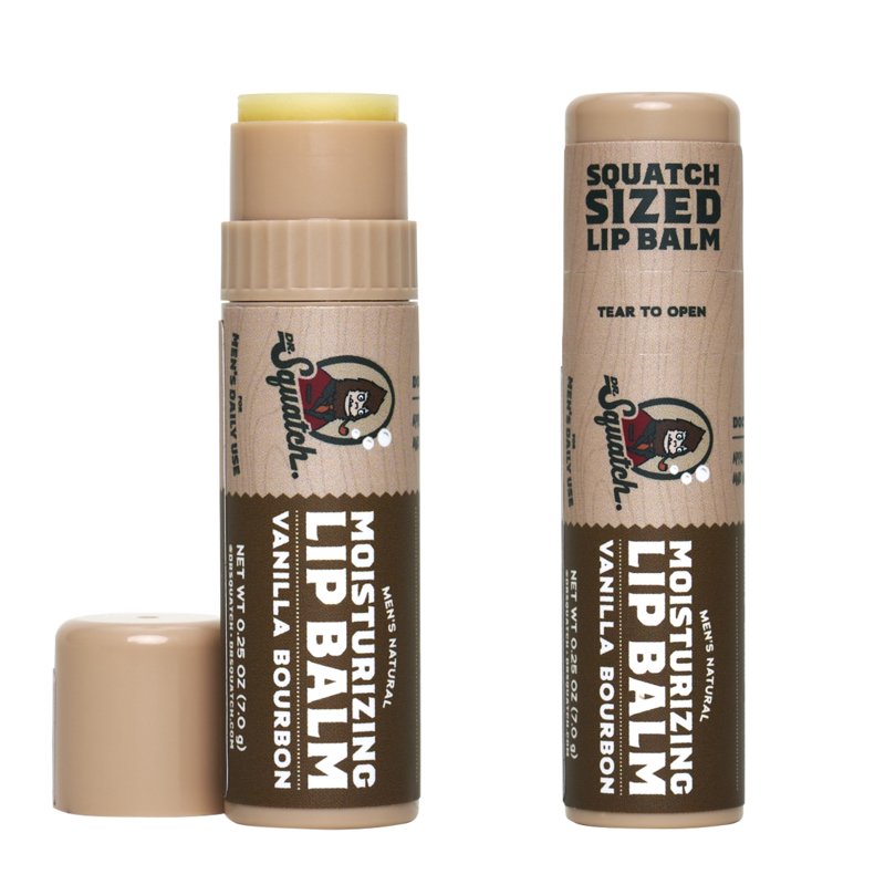 Natural Moisturizing Lip Balm for Men - Vanilla Bourbon Shea Butter