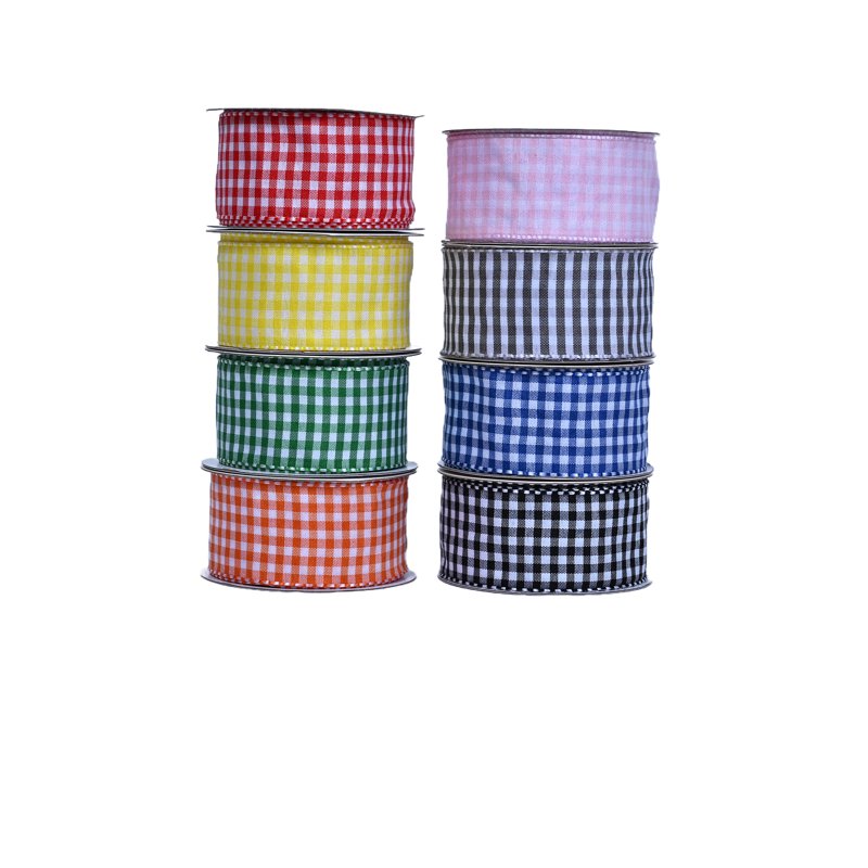 Red Gingham Ribbon 1.5 Inch Wide, 3 Yards for Crafts & Decorations