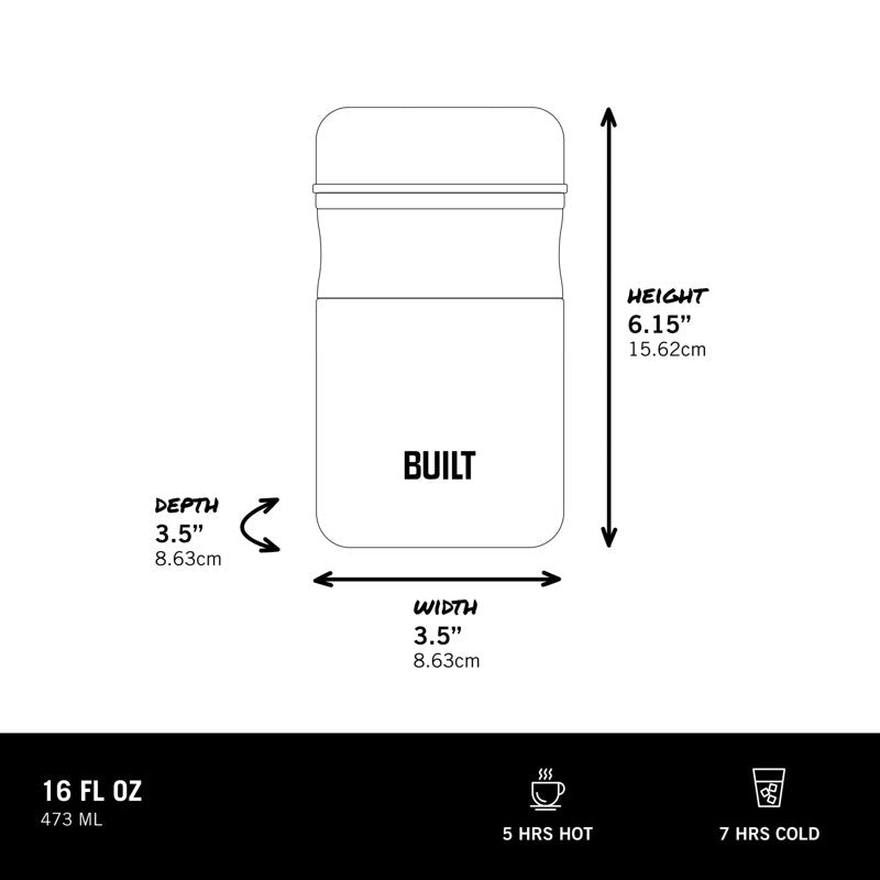 16 oz Double-Wall Vacuum Insulated Food Jar - Sage Green