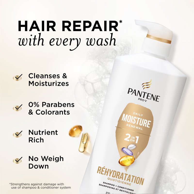 2 in 1 Moisturizing Shampoo & Conditioner - Daily Moisture 27.7 fl oz