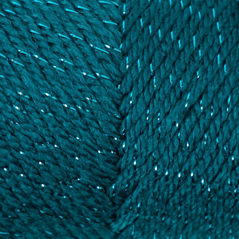 Sparkle Acrylic Yarn Teal - Medium Weight 5 oz Knitting & Crochet
