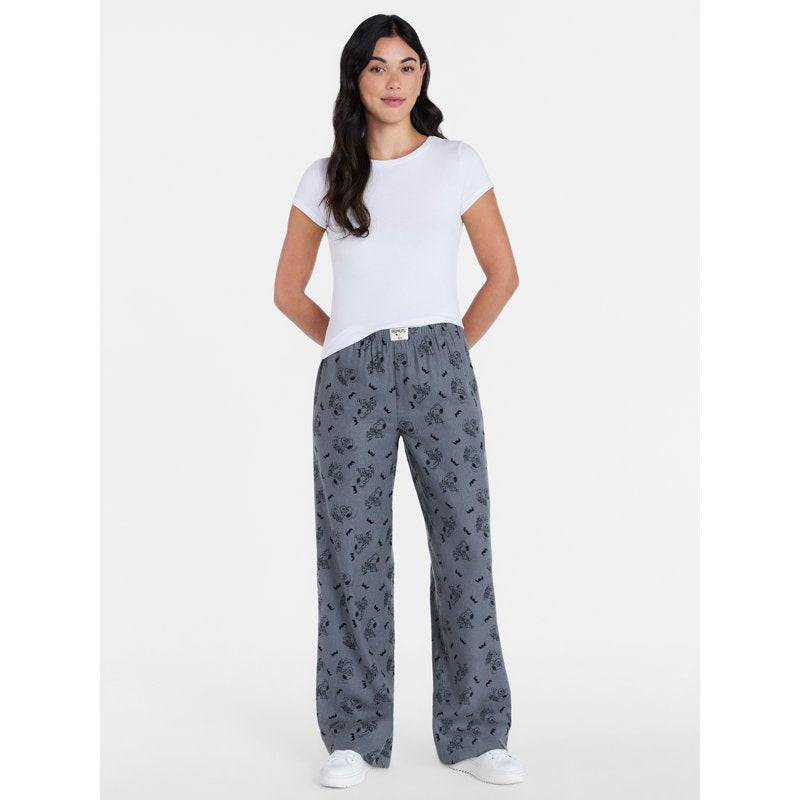 Peanuts Horror Book Club Sleep Pants Women’s Plus Size Sedona Sage 3X