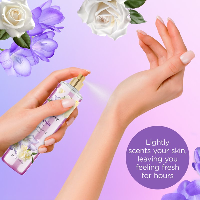 Freesia Fragrance Body Mist - Long-Lasting Floral Scent, 8 fl oz