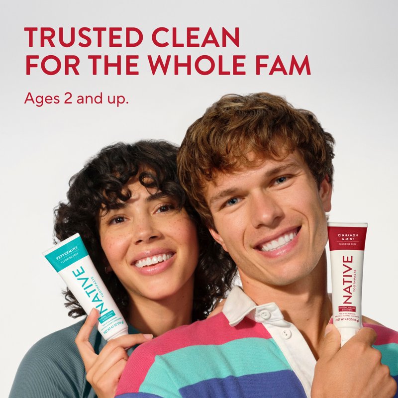 Fluoride-Free Toothpaste - Cinnamon & Mint, 4.1 oz