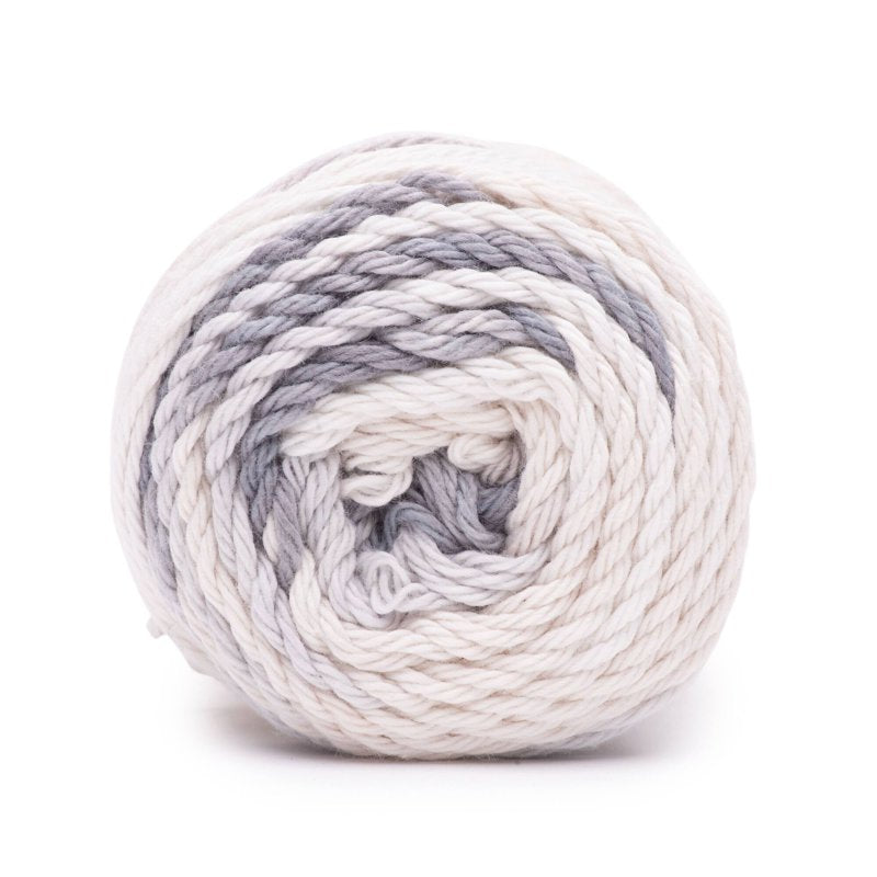 Peaches & Crème Stripey Cotton Yarn - 2 Pack Linen, Worsted Weight