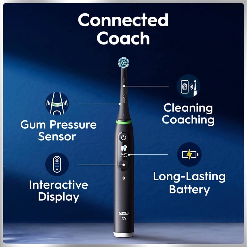 iO Series 6 Electric Toothbrush - 5 Smart Modes, Gray Opal