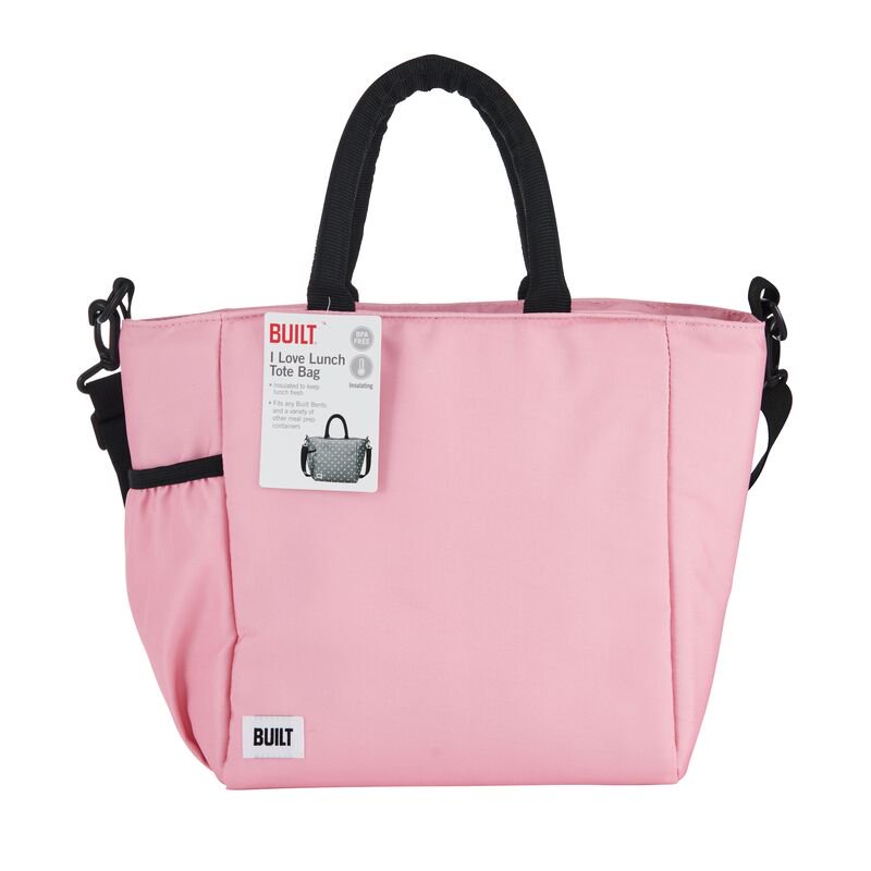 Insulated Polyester Lunch Bag - I Love Lunch - Peony