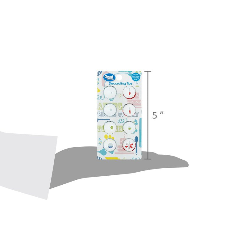 Decorating Tips Set - 8 Count, 2 Pack for Cakes & Cupcakes