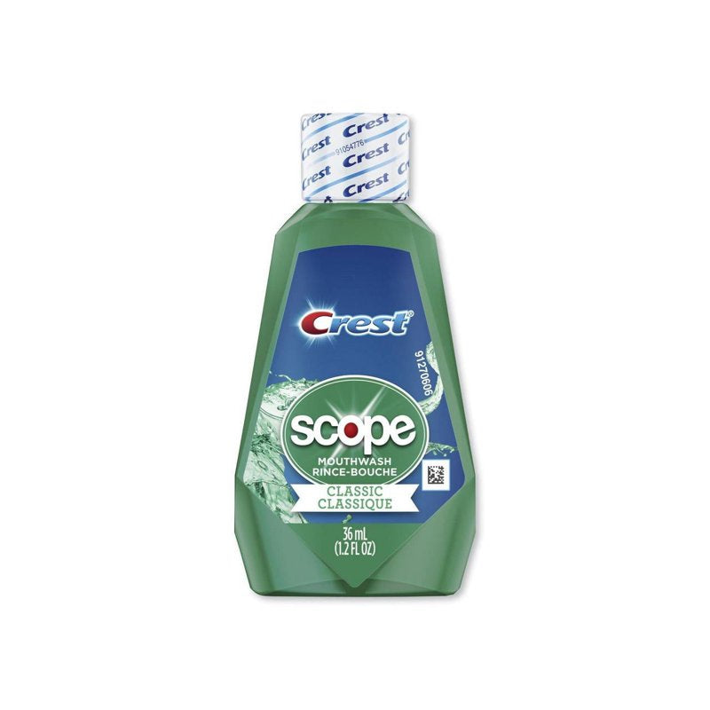 Classic Mint Mouthwash, Travel Size, 180 Count Carton