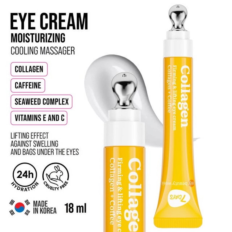 Eye Cream with Collagen – Korean Under Eye Treatment & Massager