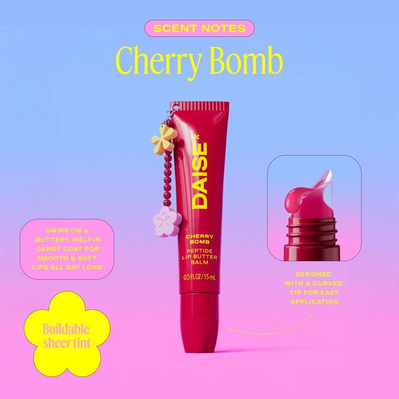 Peptide Lip Butter Balm - Hydrating Tinted Lip Treatment, 15 ml