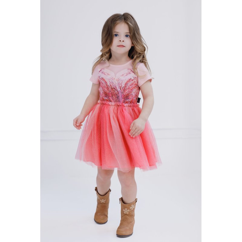 Pink Glinda Costume Dress for Toddlers & Kids - Wicked Cosplay Outfit Variation of 5T