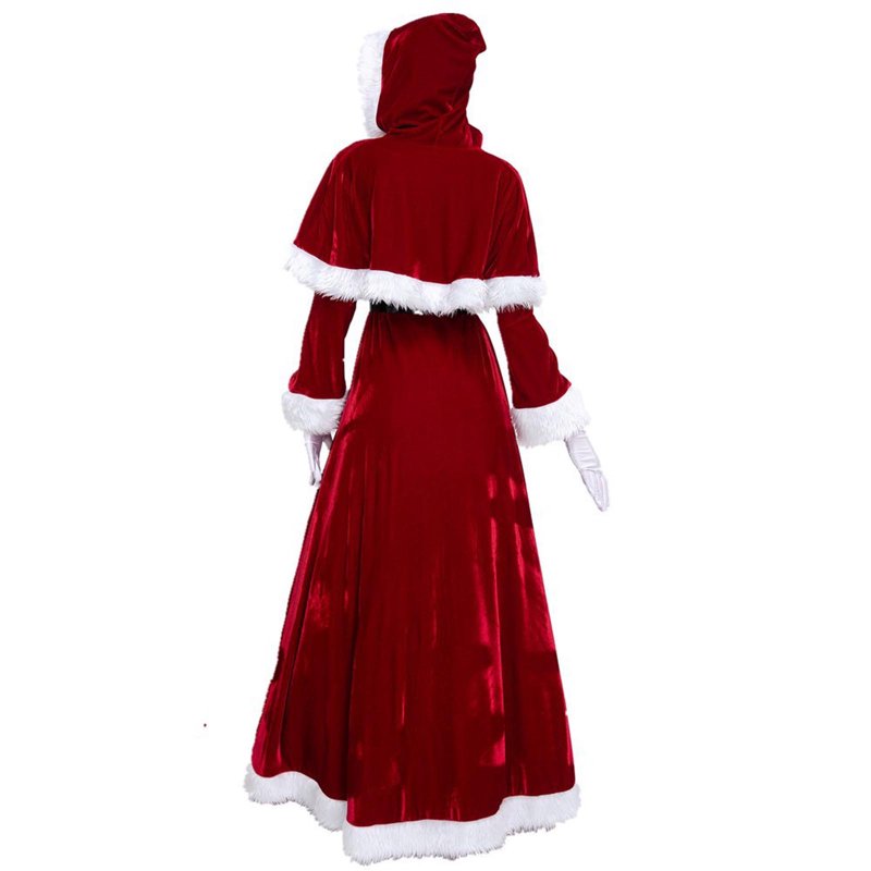 Women's Christmas Erogenous Costume - Red, XL