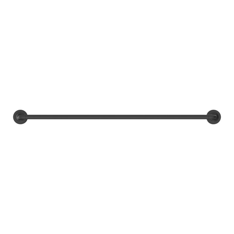 (2 Pack) Modern Wall Mount Towel Bar - Matte Black, 24 Inch Bathroom & Kitchen Accessory