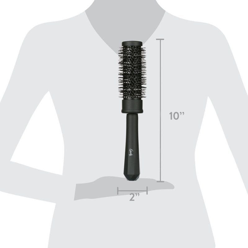 35mm Round Hair Brush with Tourmaline Bristles - Jewel-Toned