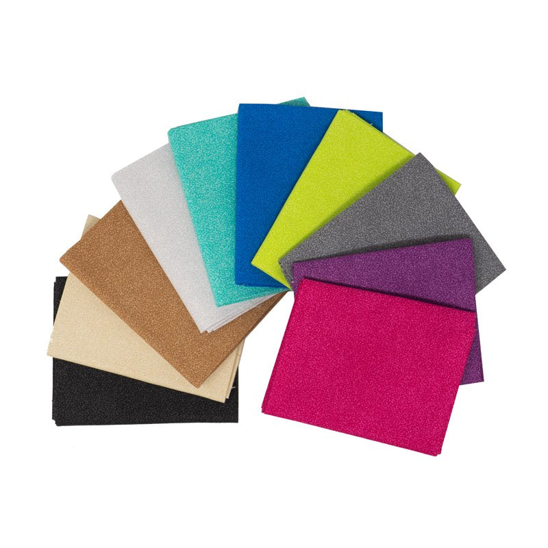 Precut Cotton Fabric Bundle for Quilting & Sewing 18x21 Inches - Multicolor, 10 Pieces