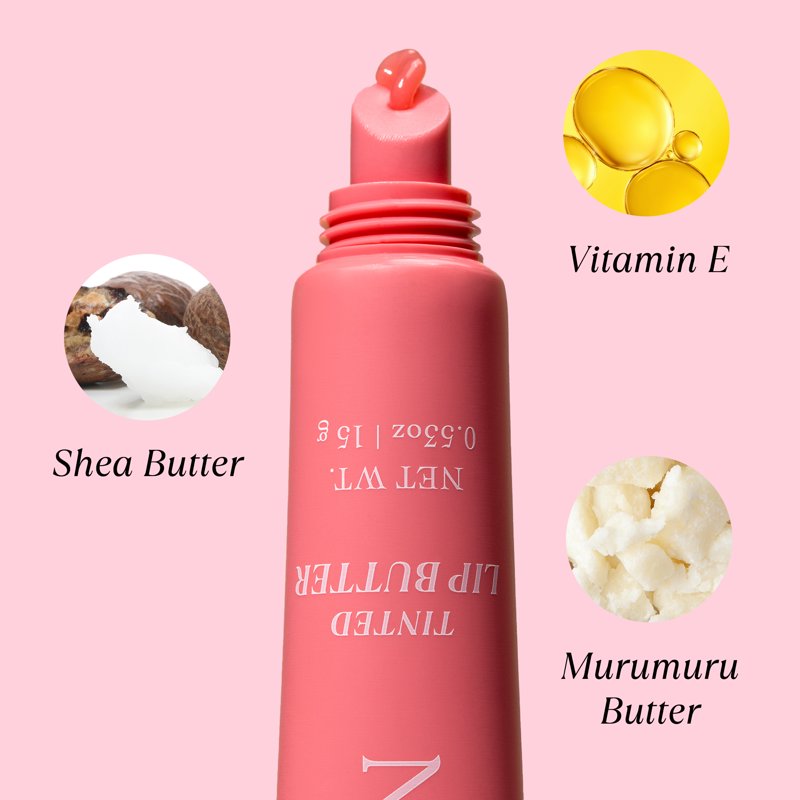 Tinted Lip Butter with Vitamin E & Shea Butter - Ultra-Hydrating Lip Care