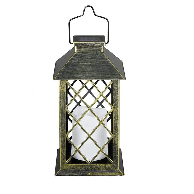 Outdoor Solar Hanging Lantern - Metal Decor Garden Light for Patio & Yard, Waterproof IP55