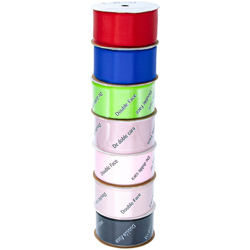 (3 Pack) Offray Double Face Satin Ribbon - Chartreuse Green 1.5 Inch Craft Trim - 12 Feet, Variation of Green, 3 Pack