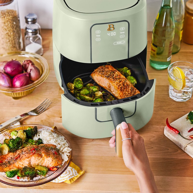 3 Qt Digital Air Fryer with TurboCrisp Technology - Sage Green