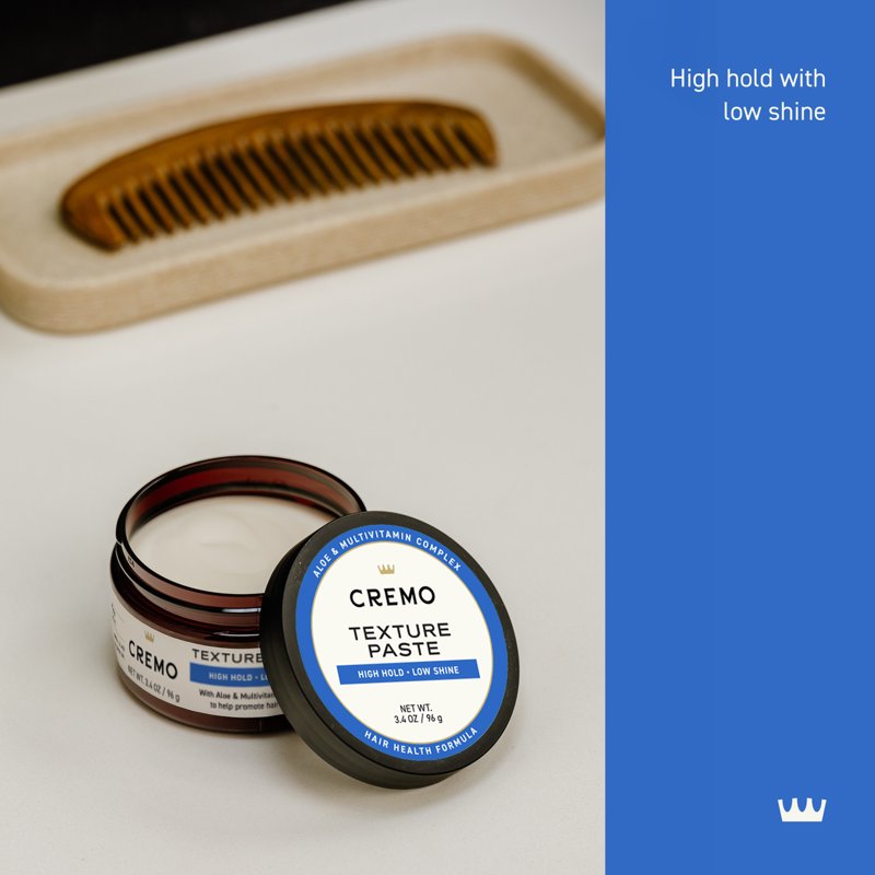 Hair Texture Paste for Men, High Hold Low Shine, 3.4 oz