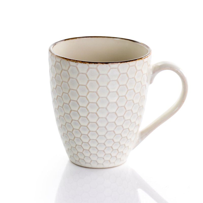 16-Piece Honey Ivory Stoneware Dinnerware Set - Service for Four