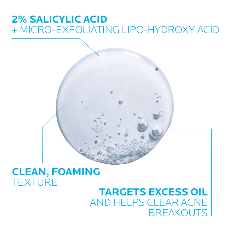Medicated Salicylic Acid Acne Face Wash for Oily Skin, 6.76 fl oz
